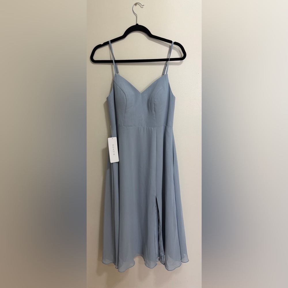 Azazie Custom Dress in Soft Blue